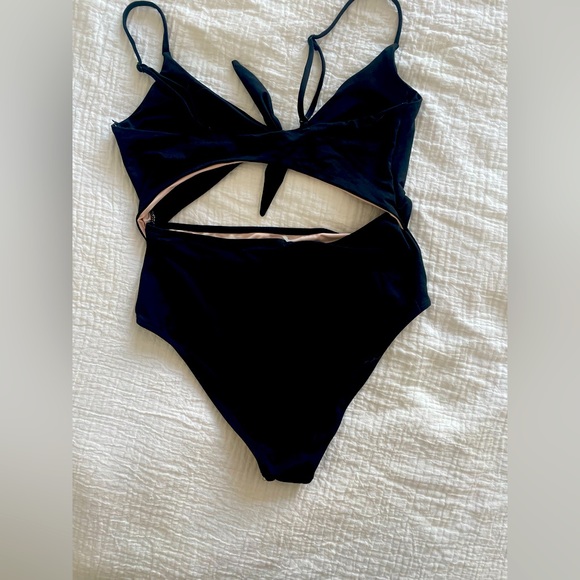 Black One Piece Swimsuit - Picture 2 of 2